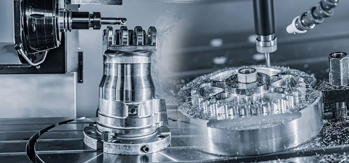 CNC-gefertigte Metallkomponenten – Präzisionsdrehteile in verschiedenen Größen